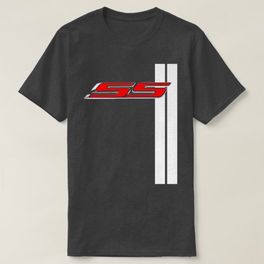Camaro SS klassiek red super sport racing stripe T-shirt (Design voorkant)