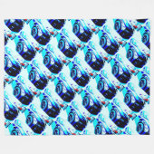 Camaro ZL1 en Corvette in dealershowroom Fleece Deken (Voorkant (Horizontaal))