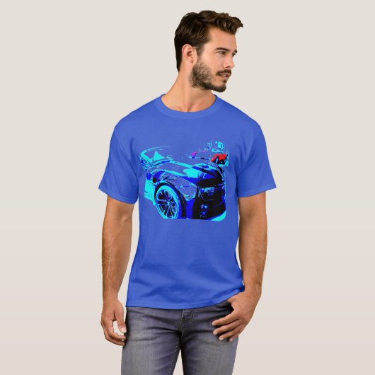 Camaro ZL1 in Showroom T-shirt (Voorkant volledig)