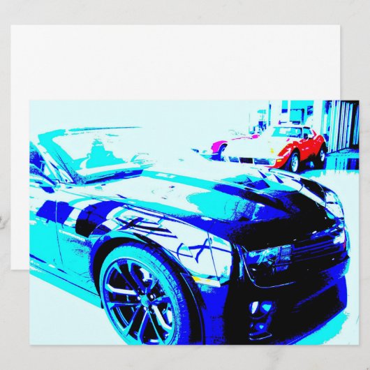 Camaro ZL1 op showroomvloer Kaart (Voorkant / Achterkant)