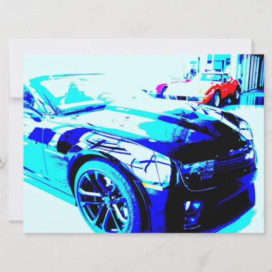 Camaro ZL1 op showroomvloer Kaart (Voorkant)