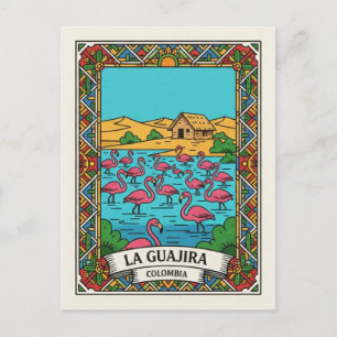 Camarones Colombia La Guajira Flamingo's Briefkaart
