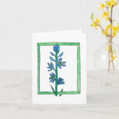 Camas Lily-Wenskaart Kaart (Gele Bloem)