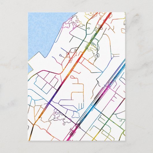 Camayenne Guinee Stadsplattegrond Briefkaart (Voorkant)
