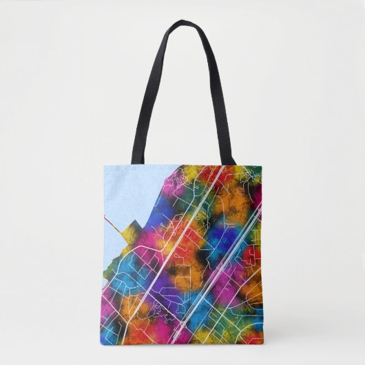 Camayenne Guinee Stadsplattegrond Tote Bag (Voorkant)