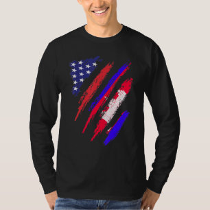 Cambodia Amerikaanse Vlag USA Patriot Erfgoed T-shirt