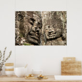 Cambodia, Angkor Wat. Angkor Thom, Bayon Poster (Keuken)