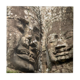 Cambodia, Angkor Wat. Angkor Thom, Bayon Tegeltje