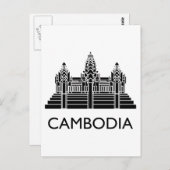Cambodia Angkor Wat Briefkaart (Voorkant / Achterkant)