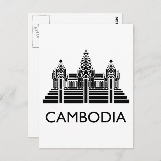 Cambodia Angkor Wat Briefkaart (Voorkant / Achterkant)