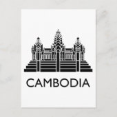 Cambodia Angkor Wat Briefkaart (Voorkant)