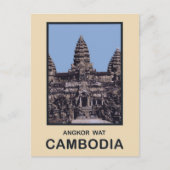 Cambodia Angkor Wat Briefkaart (Voorkant)
