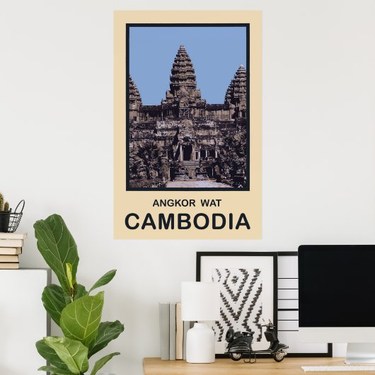 Cambodia Angkor Wat Poster (Thuiskantoor)