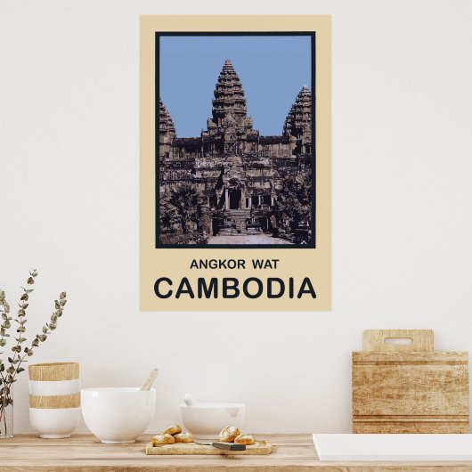 Cambodia Angkor Wat Poster (Keuken)