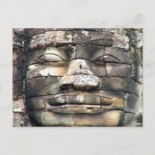 Cambodia Buddha Briefkaart (Voorkant)