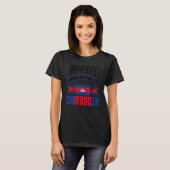 Cambodia Cambodian Flag Happiest When Im In Cambod T-shirt (Voorkant volledig)