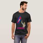 Cambodia Cambodian Khmer Reamker Hanu Flag T-shirt (Voorkant volledig)