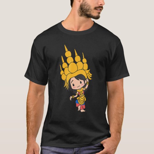 Cambodia Cambodian Khmer Traditional Dance Apsara  T-shirt (Voorkant)