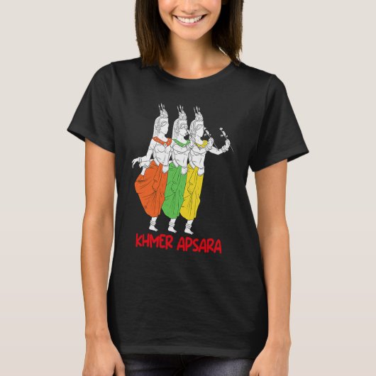 Cambodia Cambodian Khmer Traditional Dance Apsara  T-shirt (Voorkant)