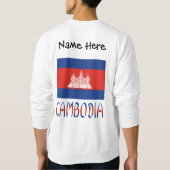 Cambodia Cambodjaanse Vlag Gepersonaliseerde Naam Trui (Achterkant)