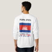 Cambodia Cambodjaanse Vlag Gepersonaliseerde Naam Trui (Achterkant volledig)