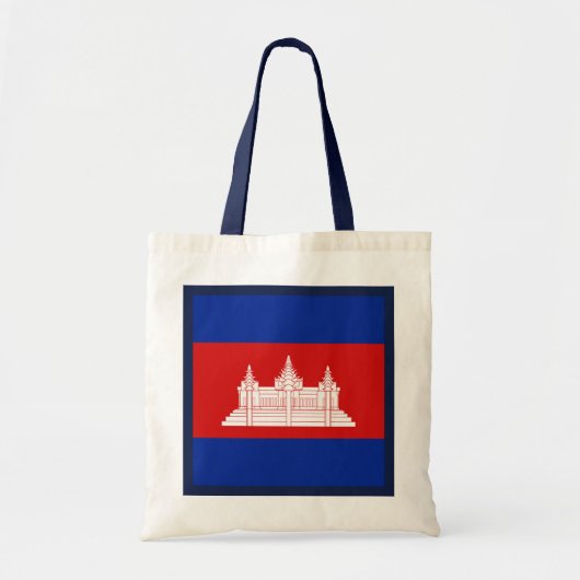 Cambodia Flag Bag Tote Bag (Voorkant)