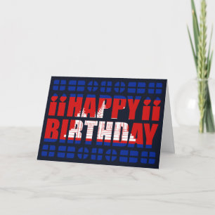 Cambodia Flag Birthday Card Kaart