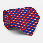 Cambodia Flag Honeycomb Stropdas (Opgerold)