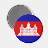 Cambodia Flag Magnet (Voorkant / Achterkant)