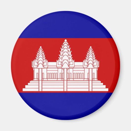 Cambodia Flag Magnet (Voorkant)