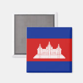 Cambodia Flag Magnet (Voorkant / Achterkant)