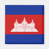 Cambodia Flag Magnet (Voorkant)