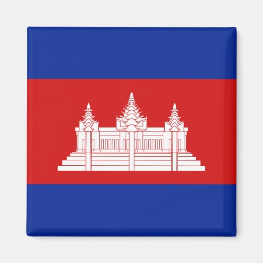 Cambodia Flag Magnet (Voorkant)