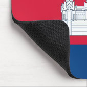 Cambodia Flag Mouspad Muismat (Hoek)