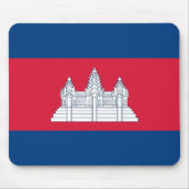 Cambodia Flag Mouspad Muismat (Voorkant)