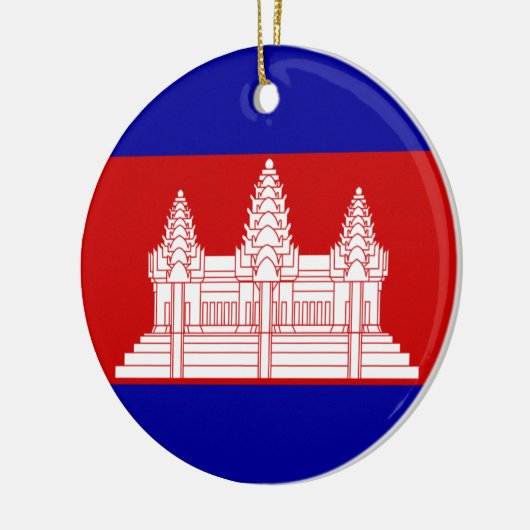 Cambodia Flag Ornament (Links)