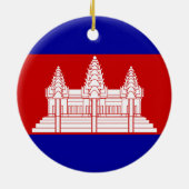 Cambodia Flag Ornament (Achterkant)