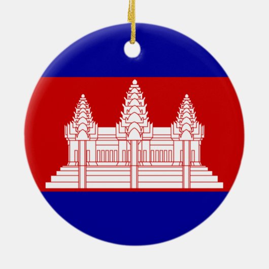 Cambodia Flag Ornament (Achterkant)