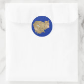Cambodia Kaart Sticker (Tas)