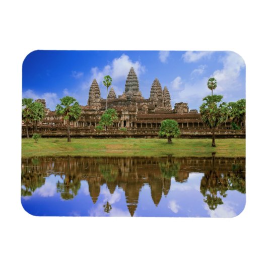 Cambodia, Kampuchea, Angkor Wat tempel. Magneet (Horizontaal)