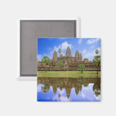 Cambodia, Kampuchea, Angkor Wat tempel. Magneet (Voorkant / Achterkant)