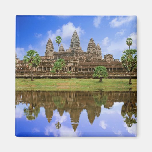 Cambodia, Kampuchea, Angkor Wat tempel. Magneet (Voorkant)