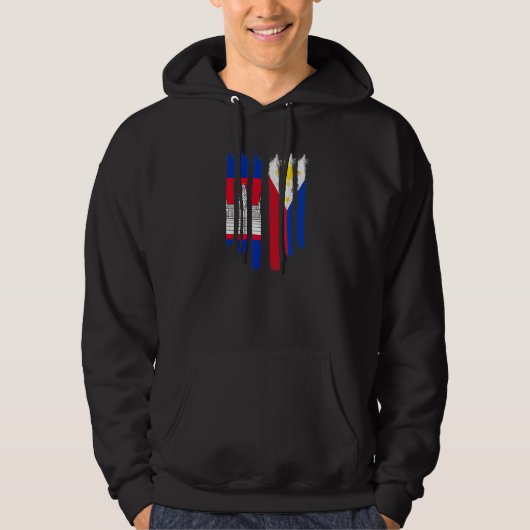 Cambodia Khmer Cambodian Philippines Filipino Mixe Hoodie (Voorkant)