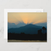 Cambodia - sunset Kampot Briefkaart (Voorkant / Achterkant)