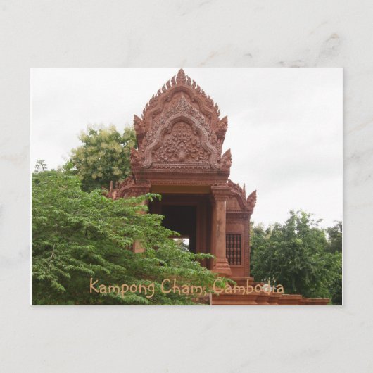 Cambodia Temple Poscard Briefkaart (Voorkant)