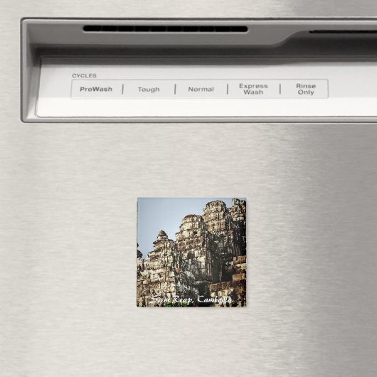 Cambodia Temple Ruins Magnet (Insitu (Vaatwasser))