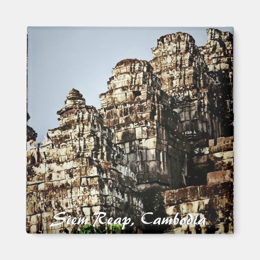 Cambodia Temple Ruins Magnet (Voorkant)
