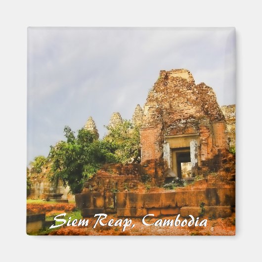 Cambodia Temple Ruins Magnet (Voorkant)