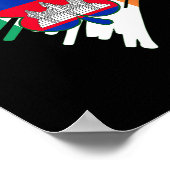 Cambodia Trots Cambodjaanse vlag St. Patricks Day Poster (Hoek)