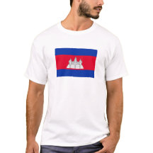 Cambodia Vlag T-Shirt, Patriottische T-Shirts,